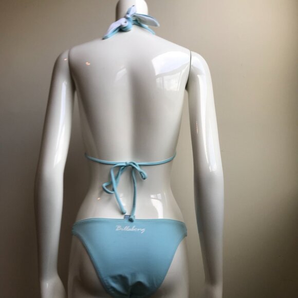 Billabong surf blue reversible halter top low rise bikini set - Picture 7 of 10